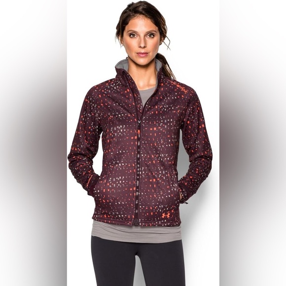 Under Armour Women's ColdGear Infrared Softershell Jacket Burgundy‎  Small EUC - Picture 1 of 13